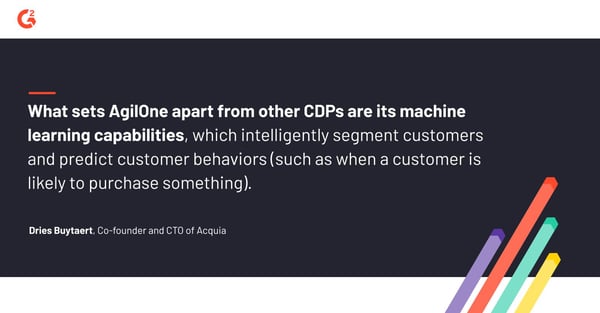 Dries Buytaert discusses how what sets AgilOne apart from other CDPs are its machine learning capabilities