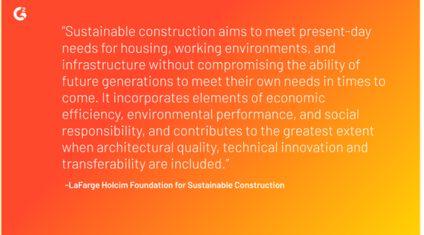 The LaFarge Holcim Foundation for Sustainable Construction believes that sustainable construction aims to meet present-day needs for housing, working environments, and infrastructure without compromising the ability of future generations to meet their own needs in times to come.